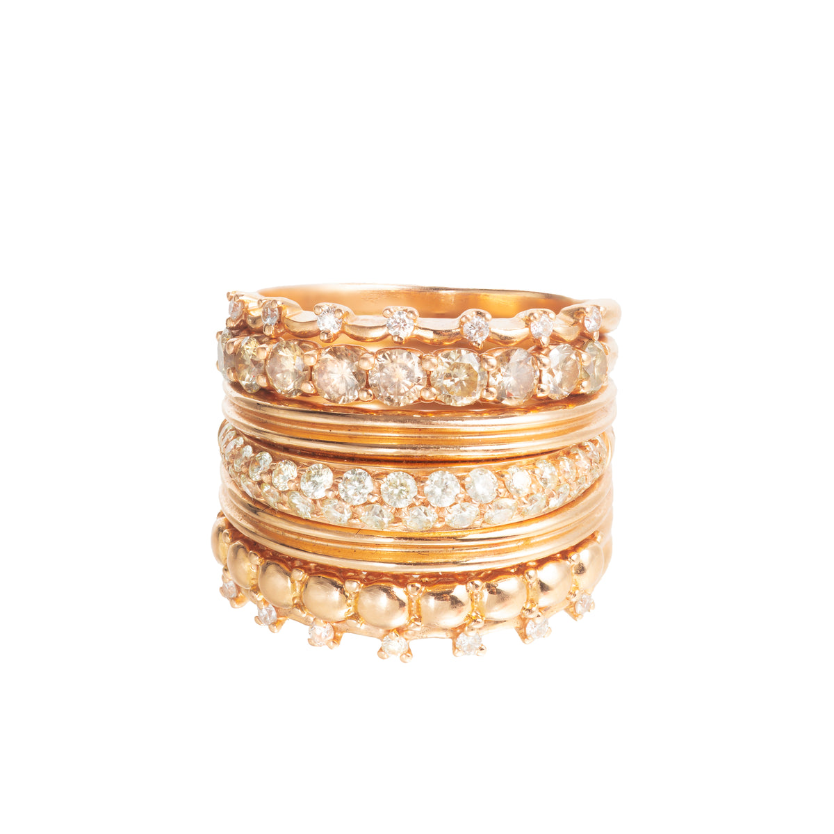 Italian 'Seven Rings' Diamond Ring