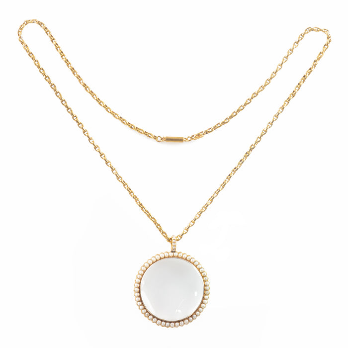 Georgian Pearl Gold Pendant
