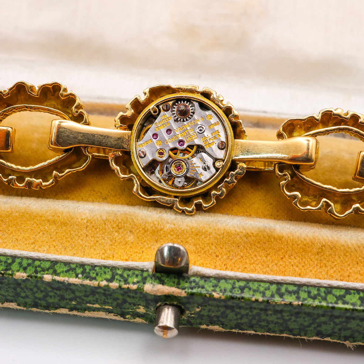 Swiss Vacheron Constantin 18ct yellow gold vintage manual watch