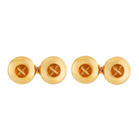 A pair of Gold Button Cufflinks