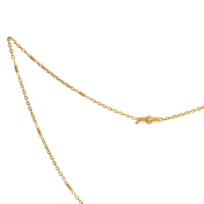 15ct Gold Pearl Chain 