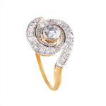 An Edwardian Diamond Swirl Ring