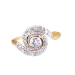 An Edwardian Diamond Swirl Ring