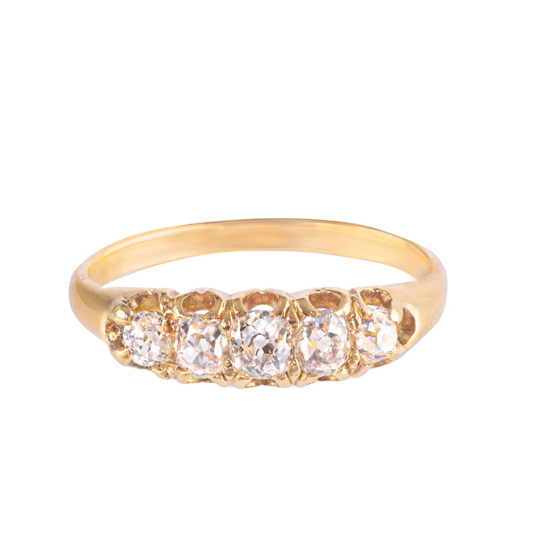 An Edwardian Five Stone Diamond Ring