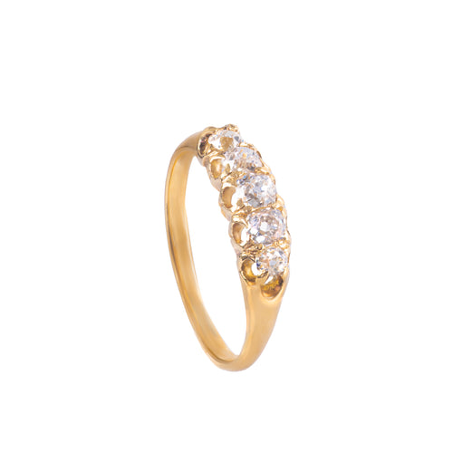 An Edwardian Five Stone Diamond Ring