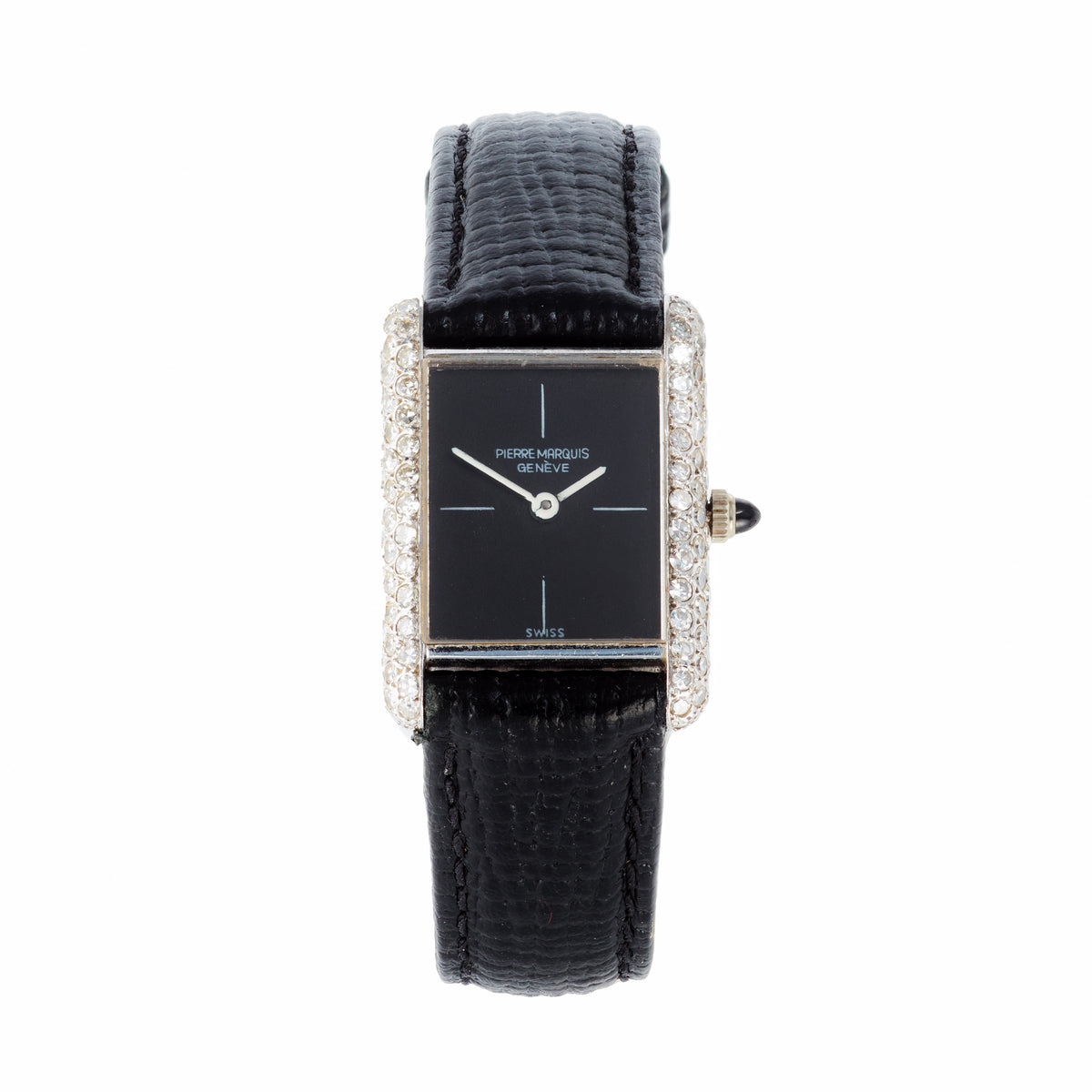 Vintage 1980s 18ct white gold diamond watch by Pierre Marquis, Swiss made