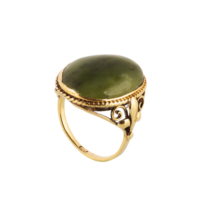 Antique Connemara Marble Ring by Bernard Instone