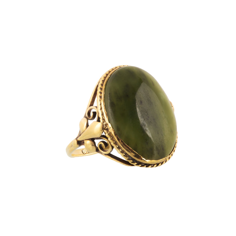 Antique Connemara Marble Ring by Bernard Instone