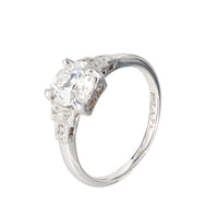 1930s British diamond ring in platinum and 18ct gold