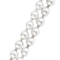 Victorian Silver Ball Necklace, 110cm — Quietly Iconic, c.1880s