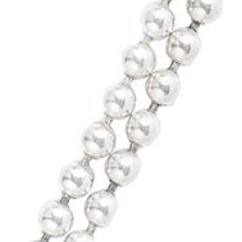 Victorian Silver Ball Necklace, 110cm — Quietly Iconic, c.1880s