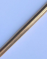 Detail of Tubogas necklace’s coiled gold structure, 18ct yellow gold finish