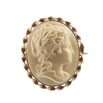 An Antique Lava Cameo Brooch