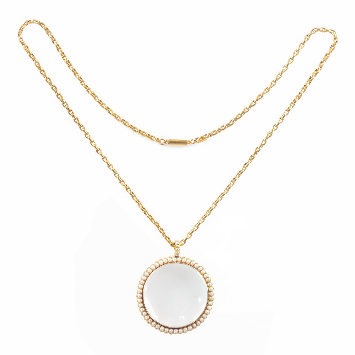 Georgian Pearl Gold Pendant