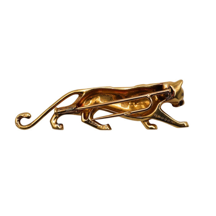 Vintage Panthère de Cartier brooch, signed and hallmarked