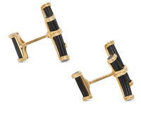 FRED Paris 1950s Gold Double-Curve Cufflinks