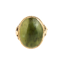 Bernard Instone Connemara Marble Ring | 18ct Gold c.1930s