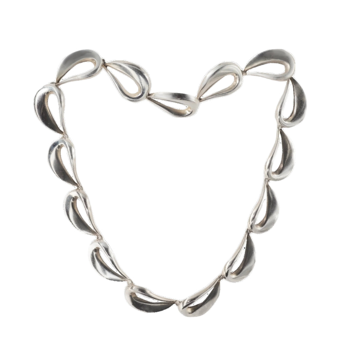 Hans Hansen for Georg Jensen sterling silver necklace, 1980s