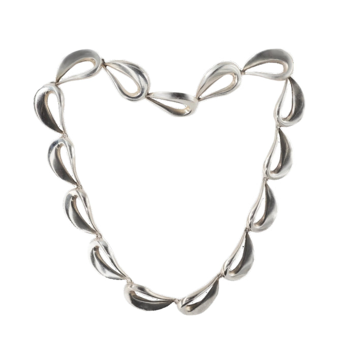 Hans Hansen for Georg Jensen sterling silver necklace, 1980s