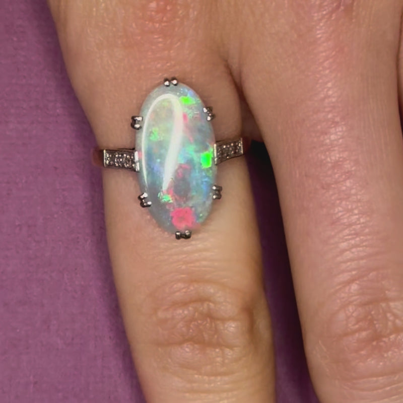 Art Deco Opal Ring