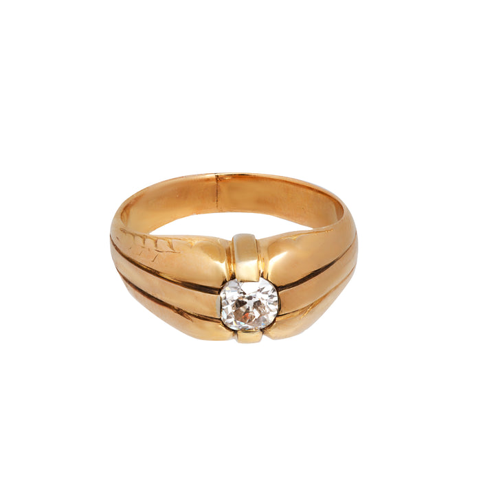 Solitaire Diamond Gold Ring