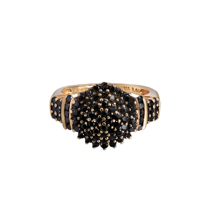 A Black Diamond Gold Ring