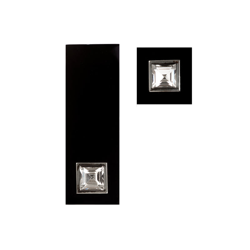 An Onyx Paste belt buckle and button