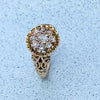 An Openwork top Diamond Cluster Ring