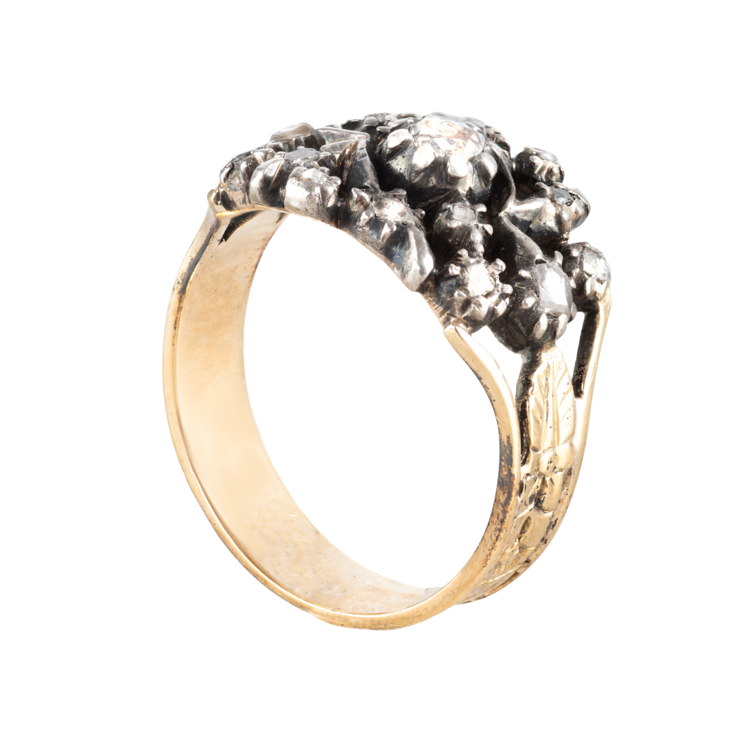 Georgian Diamond Gold Ring