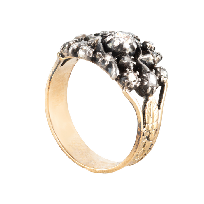 Georgian Diamond Gold Ring