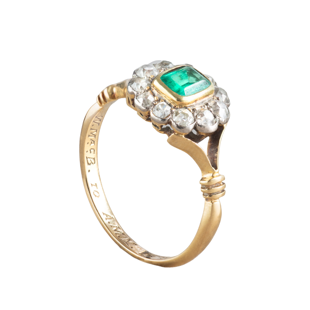 Victorian Emerald & Diamond Ring