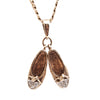 A Gold and Diamond Ballerina Pump Necklace