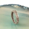 A Deco Diamond Platinum Eternity Ring