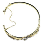 An Antique Gold and Diamond Bangle