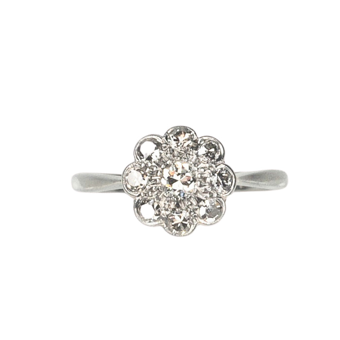 Daisy Diamond Cluster Ring