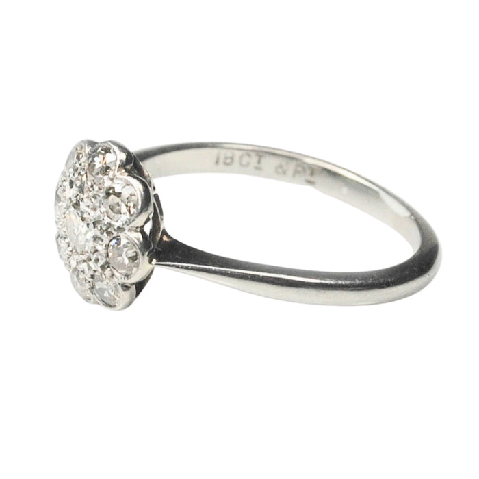 Daisy Diamond Cluster Ring