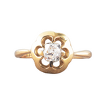 A Gold and Diamond ring