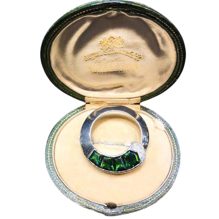 Tourmaline Diamond Brooch by Gübelin