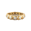 A Gold six stone Diamond ring band