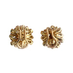 A Pair of Italian Burma Ruby Gold Earrings