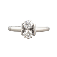 Double Diamond Deco Ring