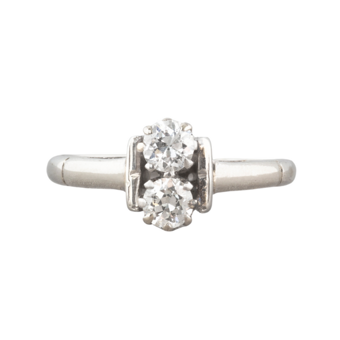 Double Diamond Deco Ring