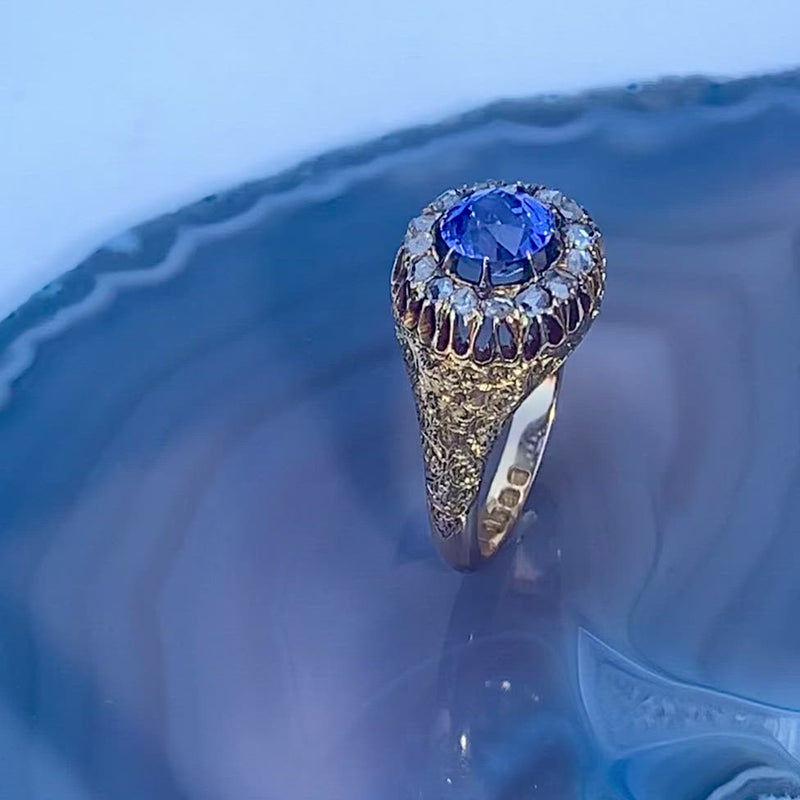 Antique Sapphire Diamond Ring