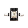 An Art Deco Onyx Diamond ring