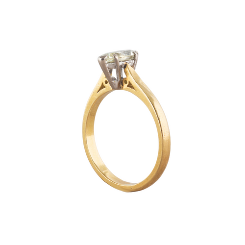 A Marquise Diamond Gold Ring