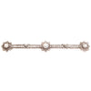 A French Diamond and Pearl Long Brooch