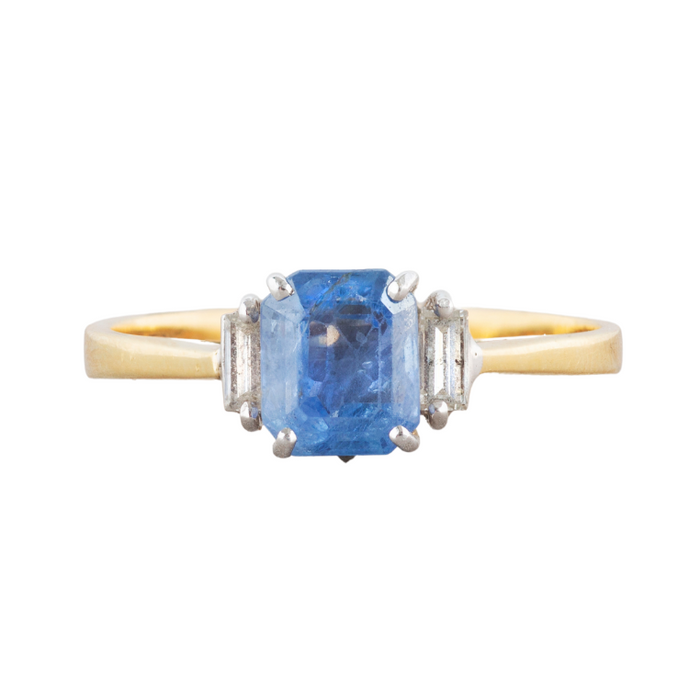 Sapphire Diamond Ring