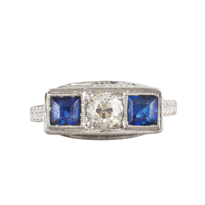 Sapphire and Diamond ring