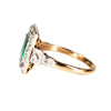 An Art Deco Emerald and Diamond Ring