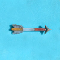 Victorian Silver & Agate Arrow Brooch